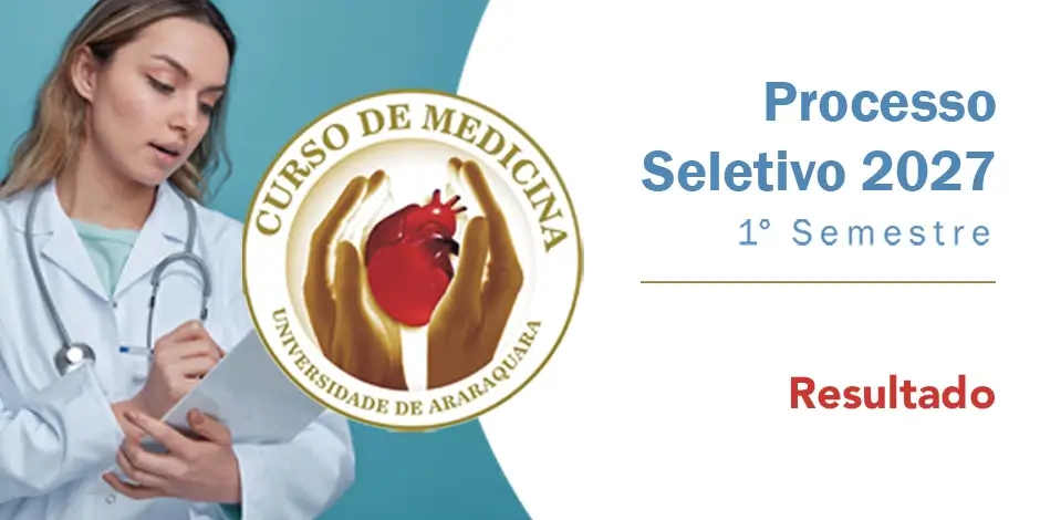 Banner de divulga��o do Resultado do Processo Seletivo Medicina Primeiro Semestre 2027