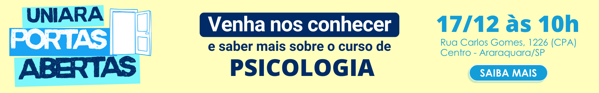 Uniara Portas Abertas - Biomedicina (versão desktop)